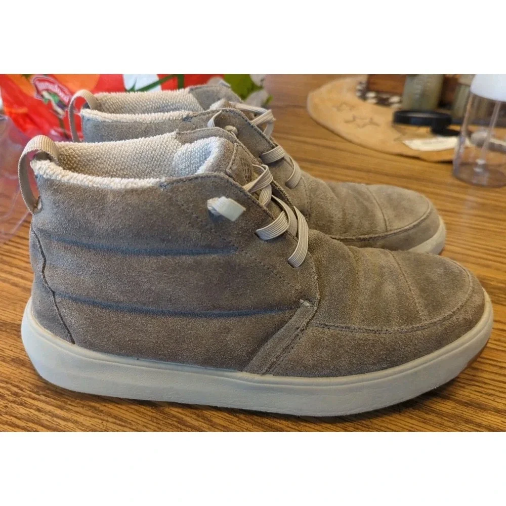 Stio Mens Colter Boot Size 8 Beige Oat Suede Ankle Pull On Winter Shoes‎ Boots